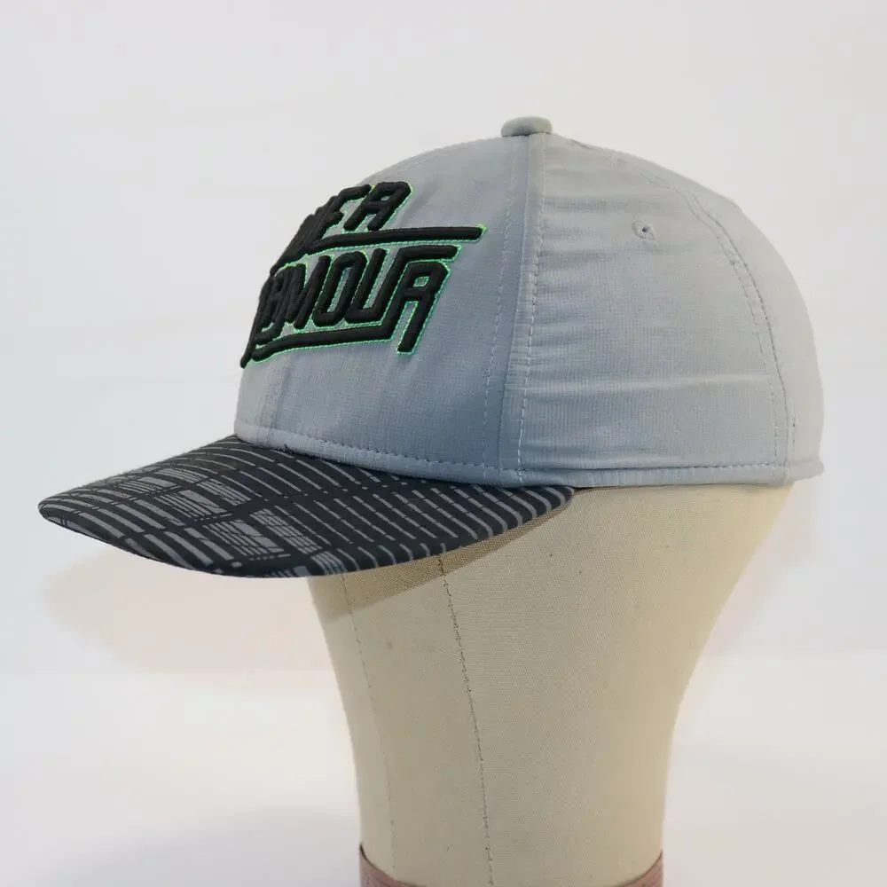 Under‎ Armour Youth S/M Gray Cap with Neon Green Logo & Pattern Brim